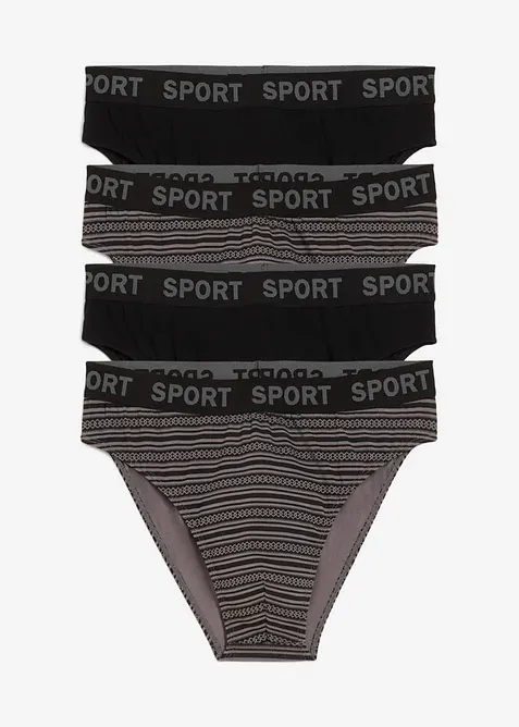 Truse med myk bomull (4-pack), bonprix