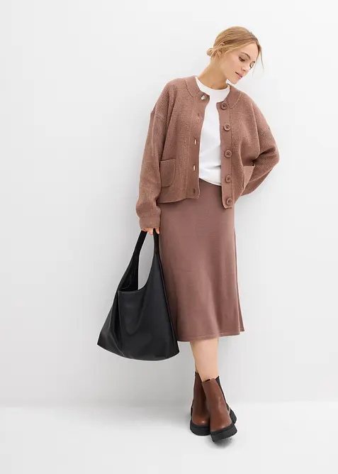 Strikkeskjørt, bonprix