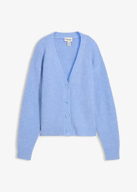 Ribbestrikket cardigan, bonprix