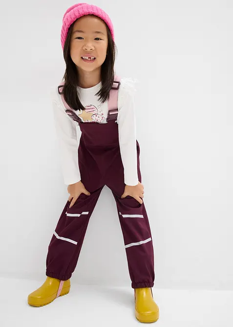 Varmende softshell-regnbukse, vannavvisende, bonprix