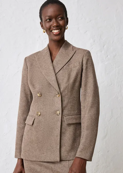 Blazer i myk ullmiks, bonprix