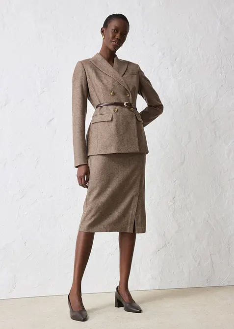 Blazer i myk ullmiks, bonprix