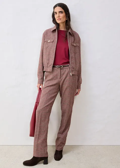 Bomberjakke i myk ullmiks, bonprix