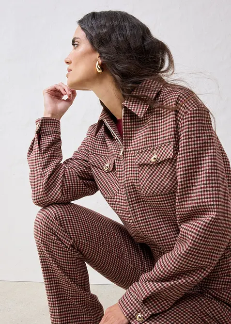 Bomberjakke i myk ullmiks, bonprix