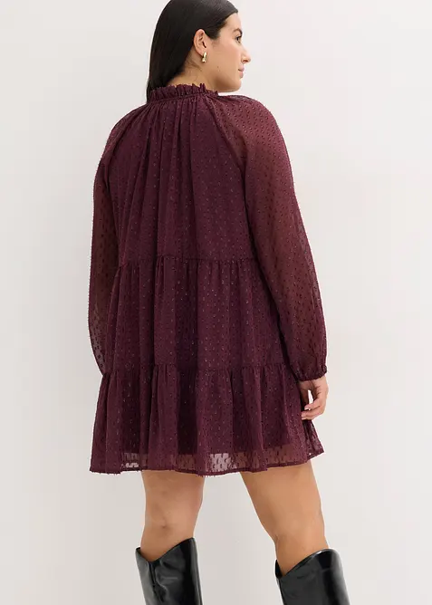 Tunikakjole med glittereffekt, bonprix