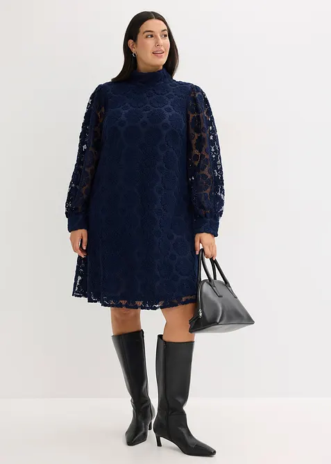 Minikjole i blondemateriale, bonprix