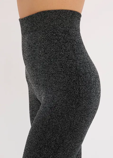 Varmende strømpebukse i glitrende fleecemateriale, bonprix