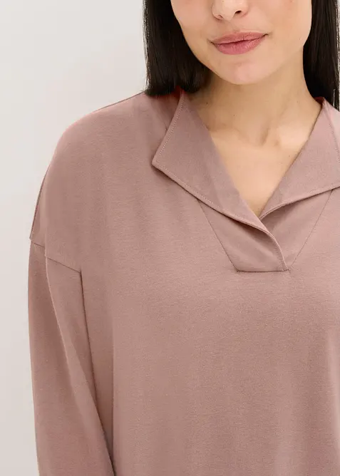 Loungewear-kosedress i myk bomull, oversized, bonprix