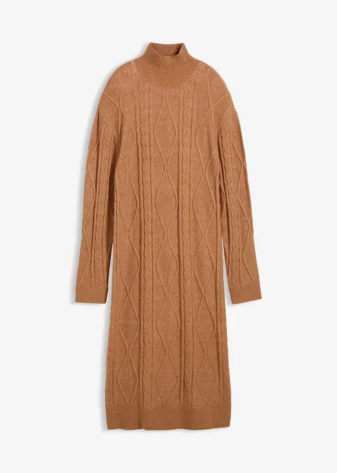 Kabelstrikket kjole, bonprix