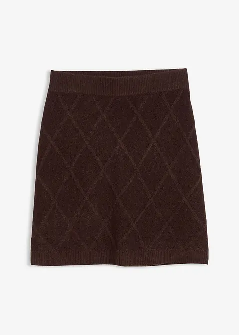 Kabelstrikket skjørt, bonprix