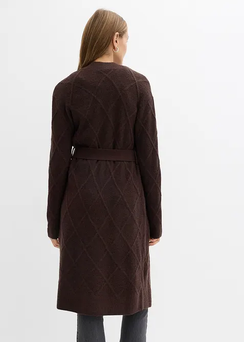 Kabelstrikket coatigan, bonprix