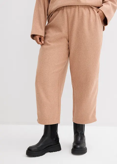 Barrel bukse i ullstil, bonprix