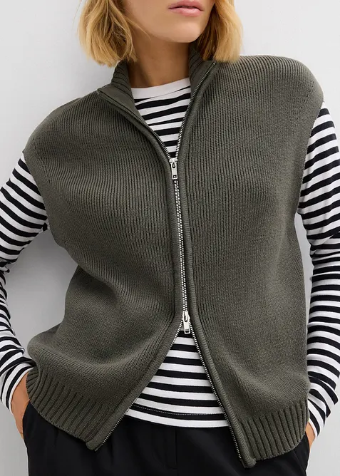Strikket vest, bonprix