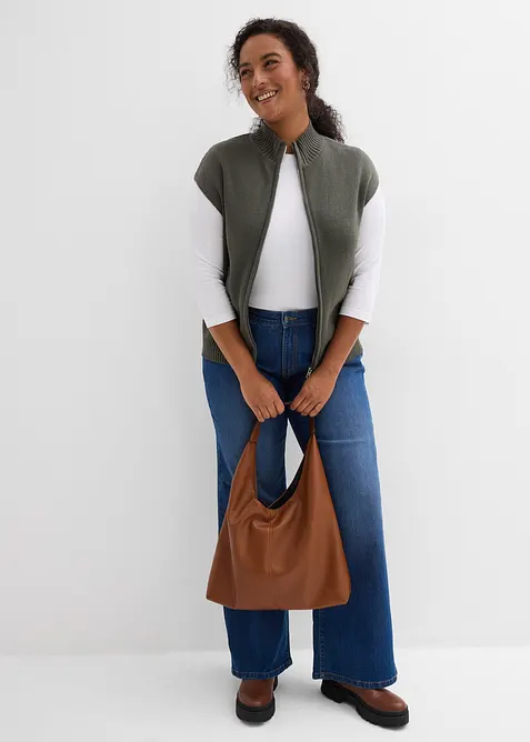 Strikket vest, bonprix