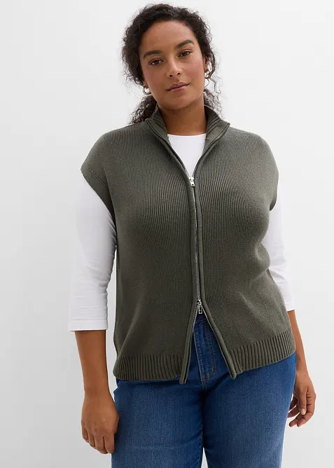 Strikket vest, bonprix