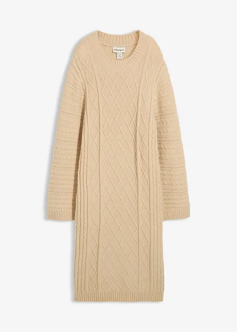 Strikket midikjole, bonprix