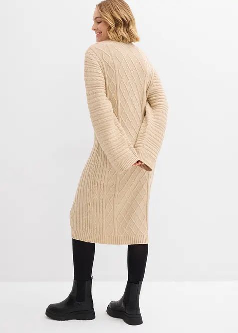 Strikket midikjole, bonprix