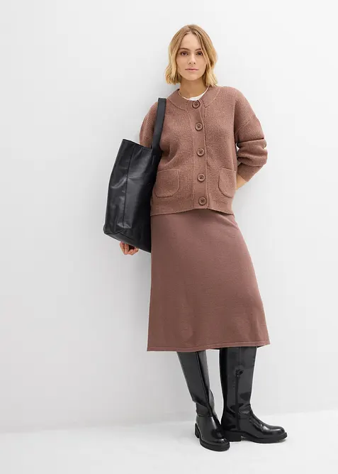 Oversized strikkejakke, bonprix