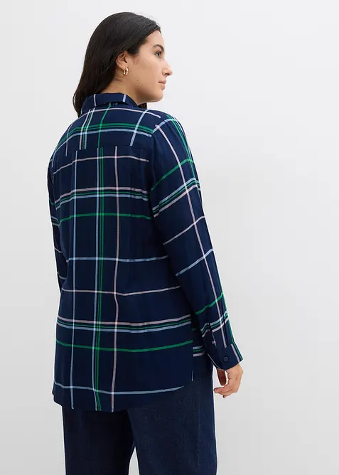 Lang bluse i lett viskose, bonprix