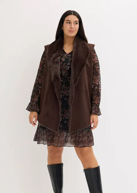 Vest i fuskepels, bonprix