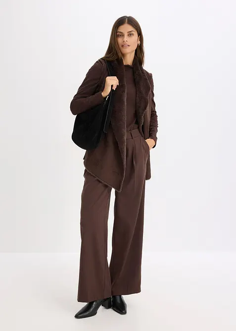 Vest i fuskepels, bonprix