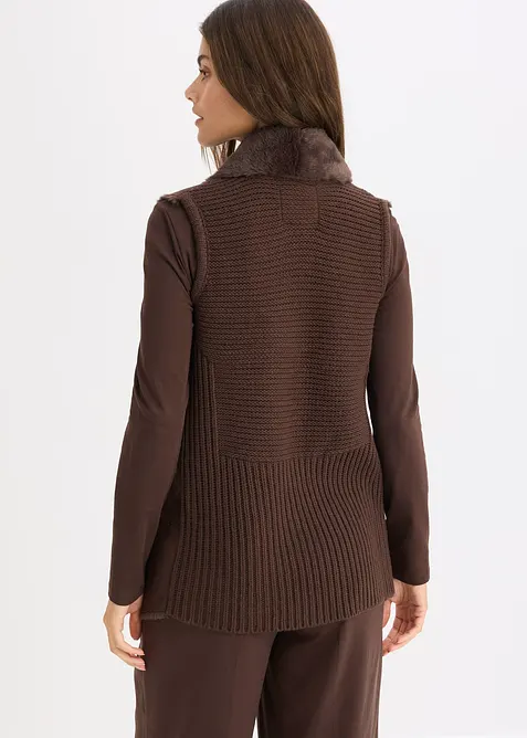 Vest i fuskepels, bonprix