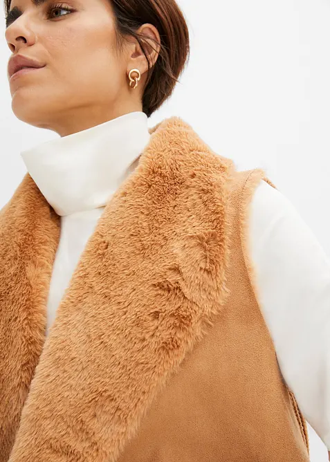 Vest i fuskepels, bonprix