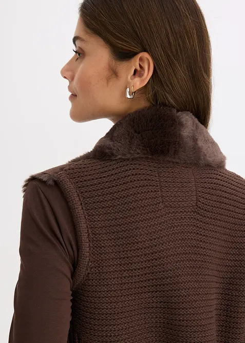 Vest i fuskepels, bonprix