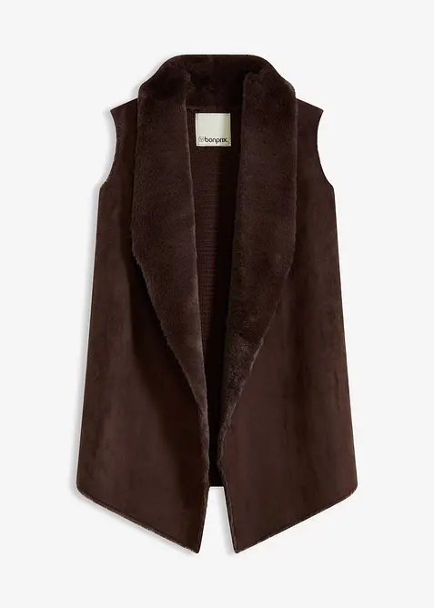 Vest i fuskepels, bonprix