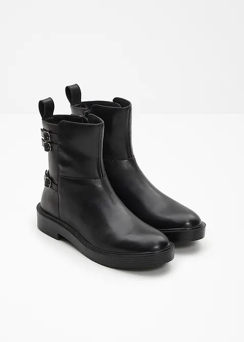 Boots av skinn, bonprix