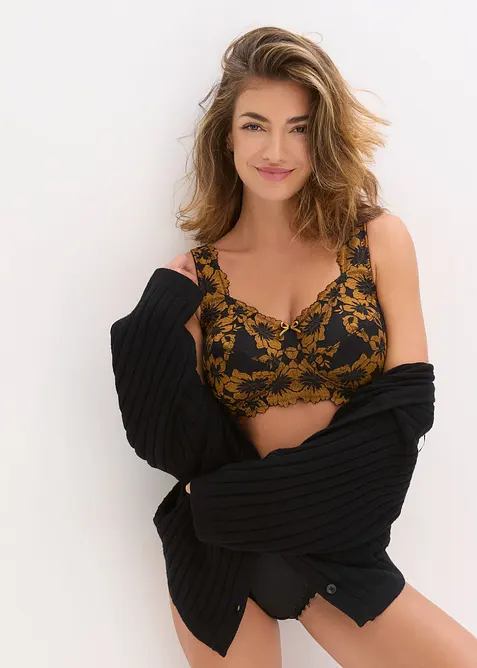 Avlastnings-BH uten spiler med vatterte skulderb&aring;nd, bonprix