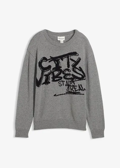 Genser i 100% bomull, bonprix