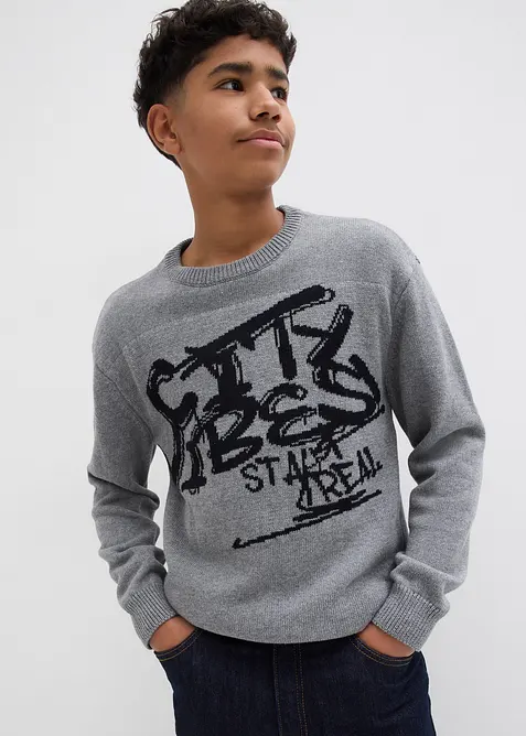 Genser i 100% bomull, bonprix