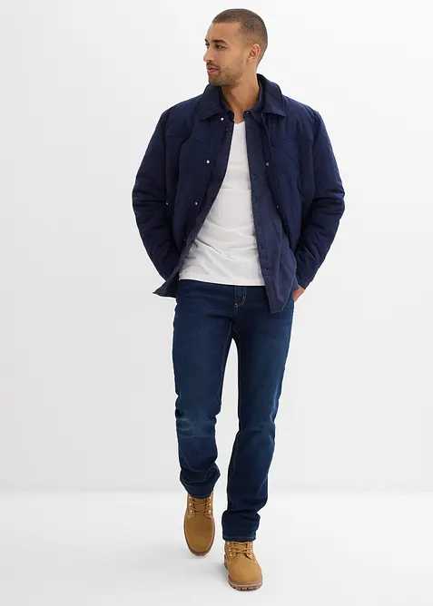 Flanellskjorte i 100% bomull med spensel på skuldrene, bonprix