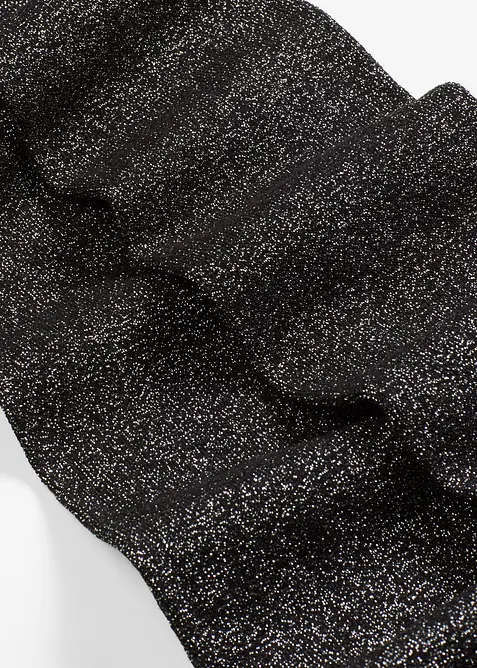 Overknee-str&oslash;mper med lurex og &oslash;kologisk bomull, bonprix