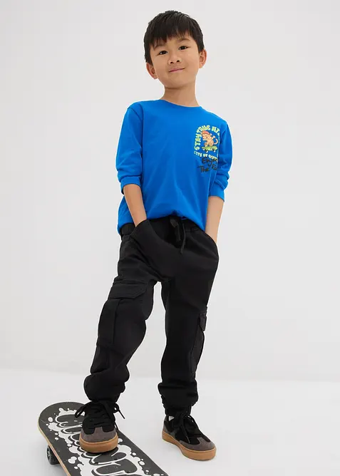 Varmende, Regular Fit-cargobukse med jerseyfôr, bonprix