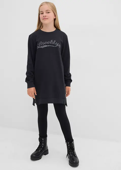 Sweathirtkjole i 100% økologisk bomull, bonprix