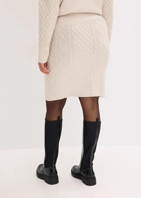 Strikket skjørt, bonprix