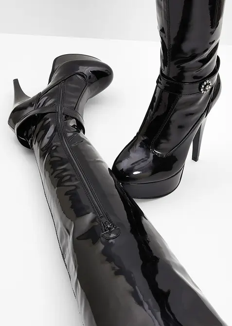 Overknee plat&aring;st&oslash;vletter, bonprix