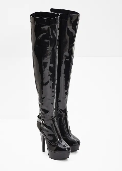 Overknee plat&aring;st&oslash;vletter, bonprix