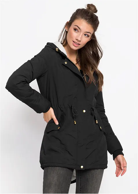 Parkas med pilefleece, bonprix