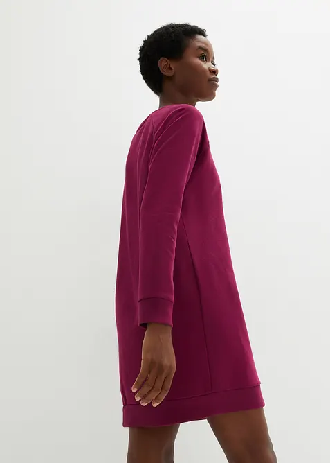 Sweatshirtkjole i myk frottè, bonprix