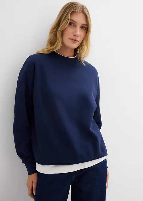 Oversized sweatshirt i 100% økologisk bomull, bonprix
