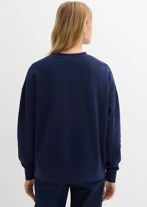 Oversized sweatshirt i 100% økologisk bomull, bonprix