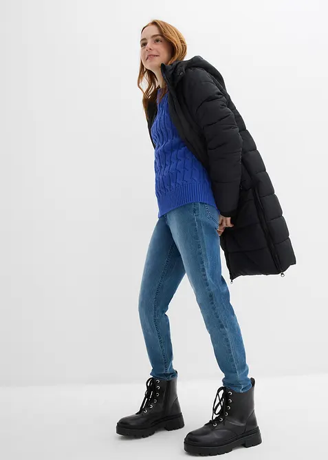 Genser med flettemønster, bonprix