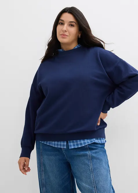 Oversized sweatshirt i 100% økologisk bomull, bonprix