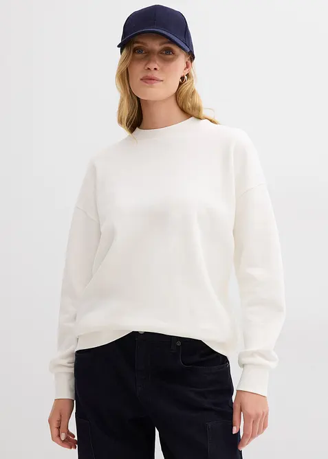 Oversized sweatshirt i 100% økologisk bomull, bonprix