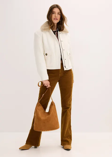 Vinterjakke i ullstil, bonprix