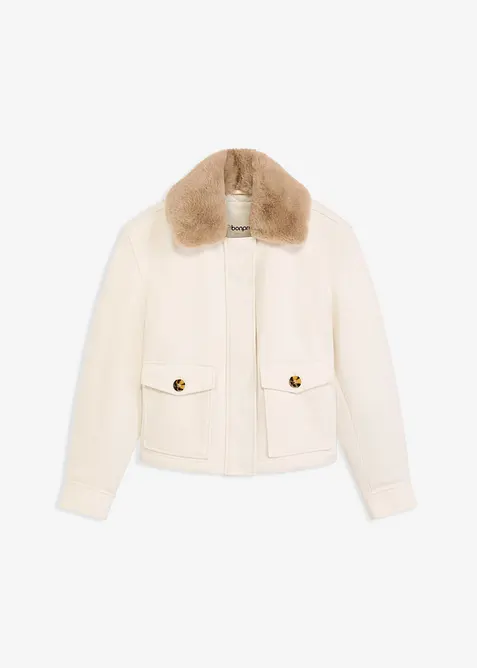 Vinterjakke i ullstil, bonprix