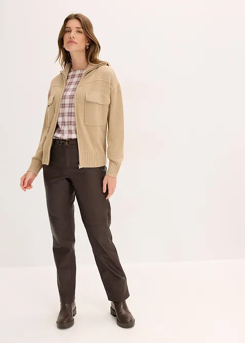 Oversized strikkejakke, bonprix